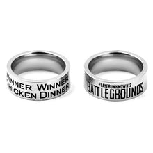 Load image into Gallery viewer, WINNER WINNER CHICKEN DINNER Stainless Steel Band Ring